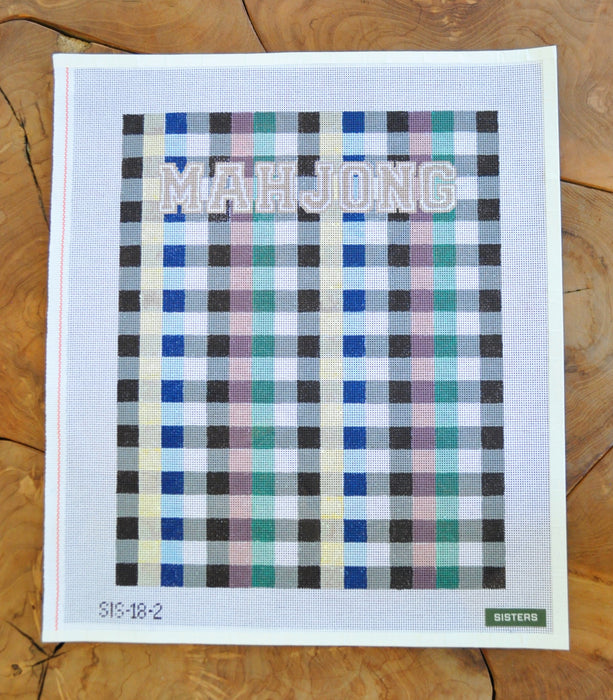 Colorful Check Plaid Pouch - Mah Jong