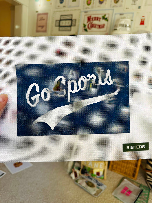 "Go Sports" Sign - Navy