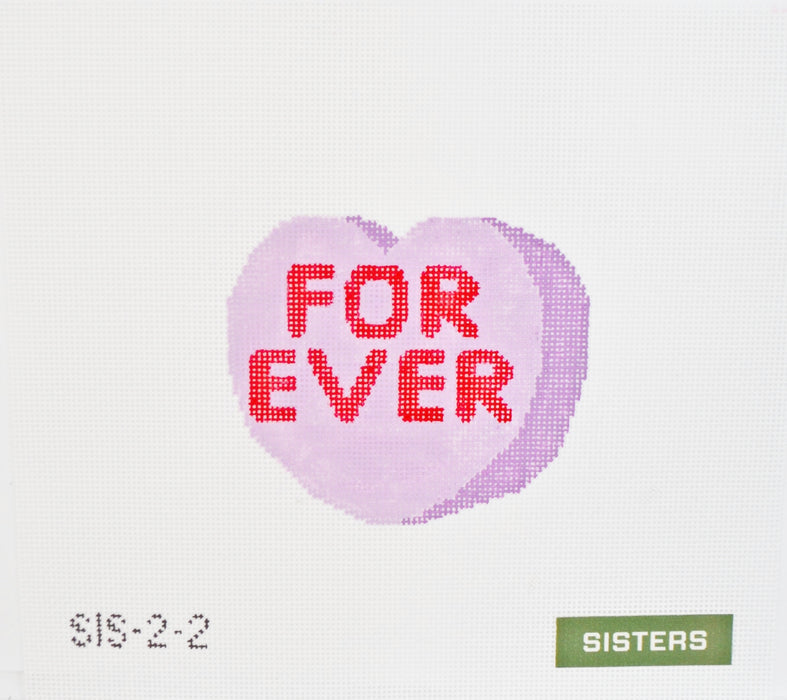 Conversation Heart - Purple FOREVER