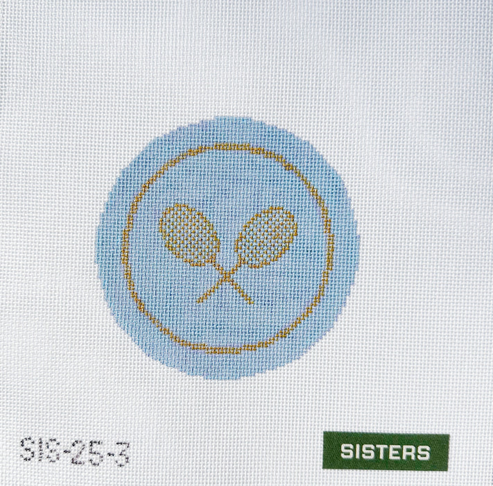 Tennis Racket Coaster - Baby Blue