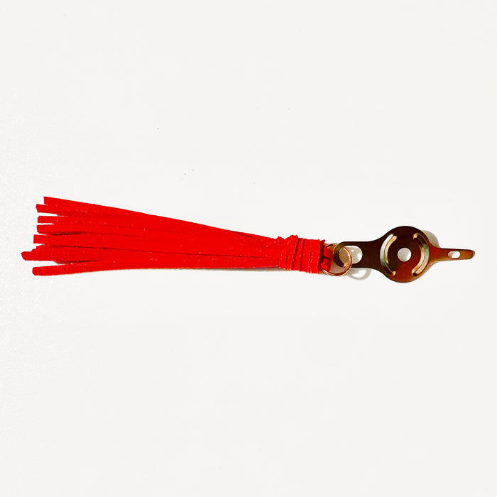 Tassel Needle Threader - Red Suede